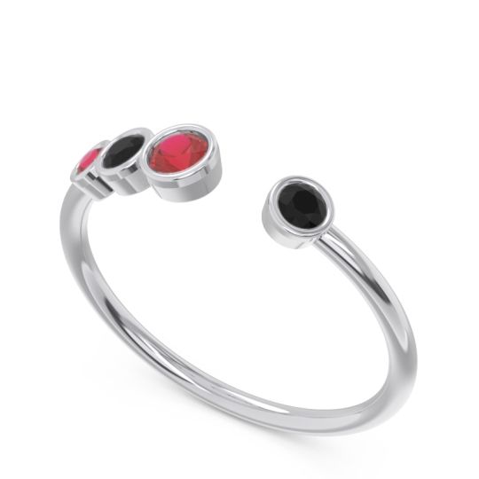 Petite Modern Open Bezel Vihvarita Ring