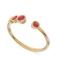 Petite Modern Open Bezel Vihvarita Ring