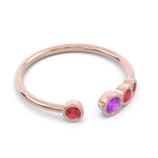 Petite Modern Open Bezel Vihvarita Ring