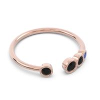 Petite Modern Open Bezel Vihvarita Ring