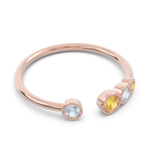 Petite Modern Open Bezel Vihvarita Ring