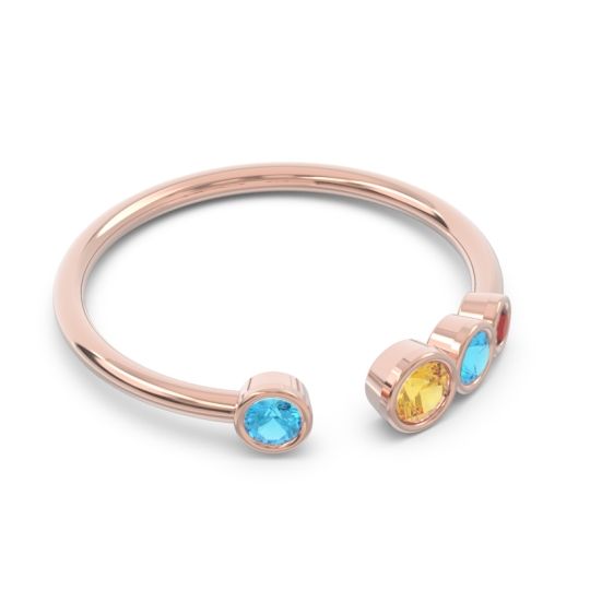 Petite Modern Open Bezel Vihvarita Ring