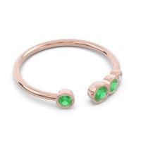 Petite Modern Open Bezel Vihvarita Ring