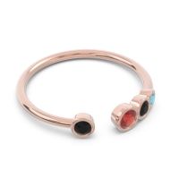 Petite Modern Open Bezel Vihvarita Ring