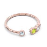 Petite Modern Open Bezel Vihvarita Ring