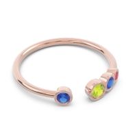 Petite Modern Open Bezel Vihvarita Ring