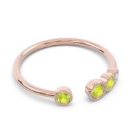 Petite Modern Open Bezel Vihvarita Ring