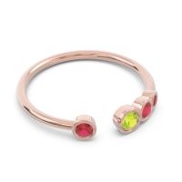 Petite Modern Open Bezel Vihvarita Ring