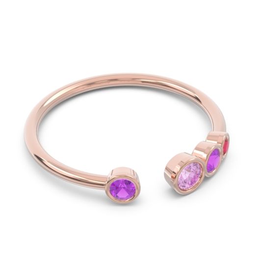 Petite Modern Open Bezel Vihvarita Ring