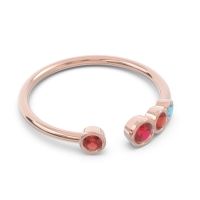 Petite Modern Open Bezel Vihvarita Ring