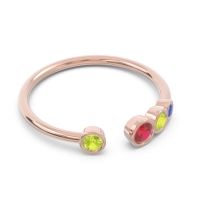 Petite Modern Open Bezel Vihvarita Ring