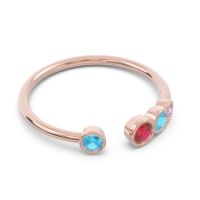 Petite Modern Open Bezel Vihvarita Ring