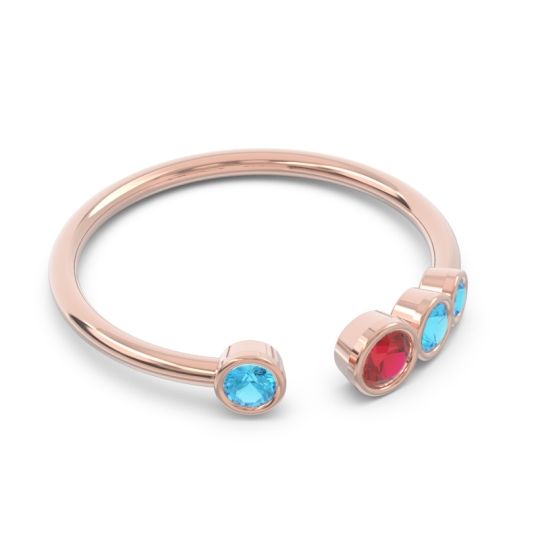 Petite Modern Open Bezel Vihvarita Ring