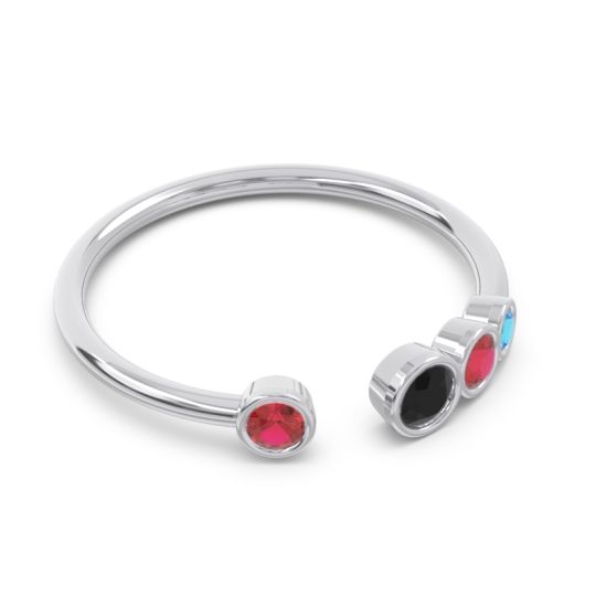 Petite Modern Open Bezel Vihvarita Ring