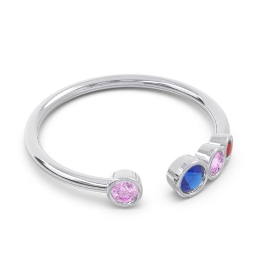 Petite Modern Open Bezel Vihvarita Ring