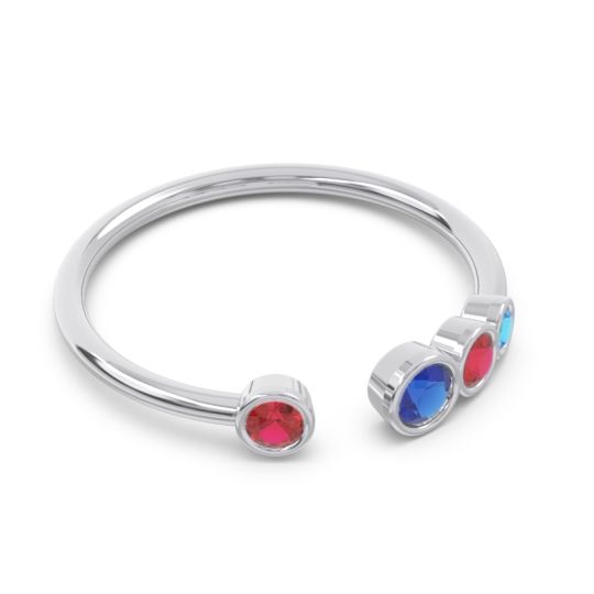 Petite Modern Open Bezel Vihvarita Ring