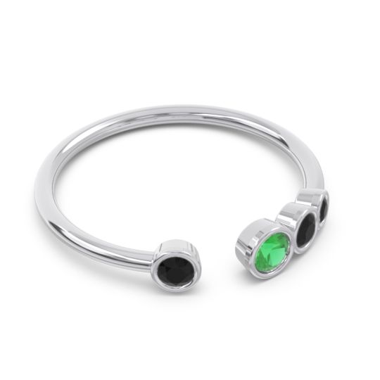 Petite Modern Open Bezel Vihvarita Ring