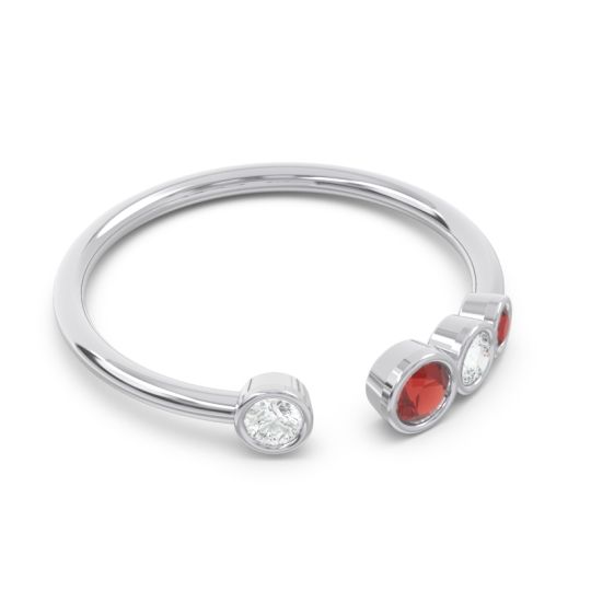 Petite Modern Open Bezel Vihvarita Ring