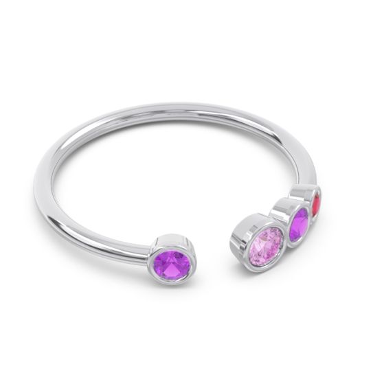 Petite Modern Open Bezel Vihvarita Ring