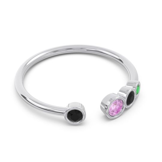 Petite Modern Open Bezel Vihvarita Ring