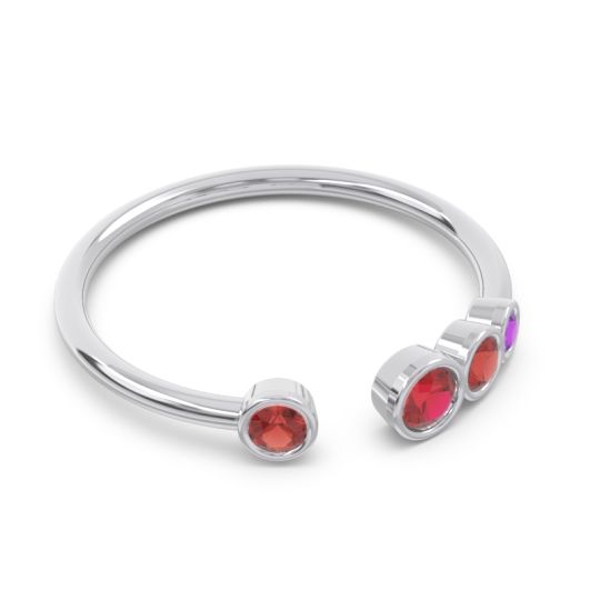 Petite Modern Open Bezel Vihvarita Ring