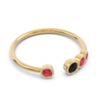 Petite Modern Open Bezel Vihvarita Ring