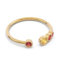 Petite Modern Open Bezel Vihvarita Ring