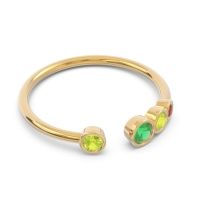 Petite Modern Open Bezel Vihvarita Ring