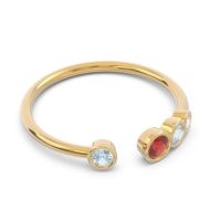 Petite Modern Open Bezel Vihvarita Ring