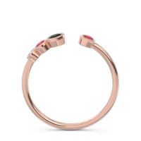 Petite Modern Open Bezel Vihvarita Ring