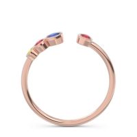 Petite Modern Open Bezel Vihvarita Ring