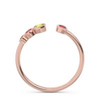 Petite Modern Open Bezel Vihvarita Ring