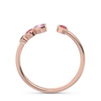 Petite Modern Open Bezel Vihvarita Ring