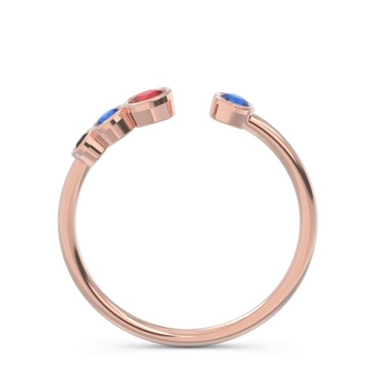 Petite Modern Open Bezel Vihvarita Ring