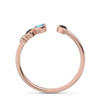 Petite Modern Open Bezel Vihvarita Ring