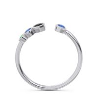 Petite Modern Open Bezel Vihvarita Ring