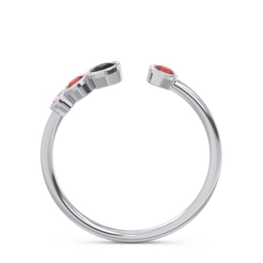 Petite Modern Open Bezel Vihvarita Ring