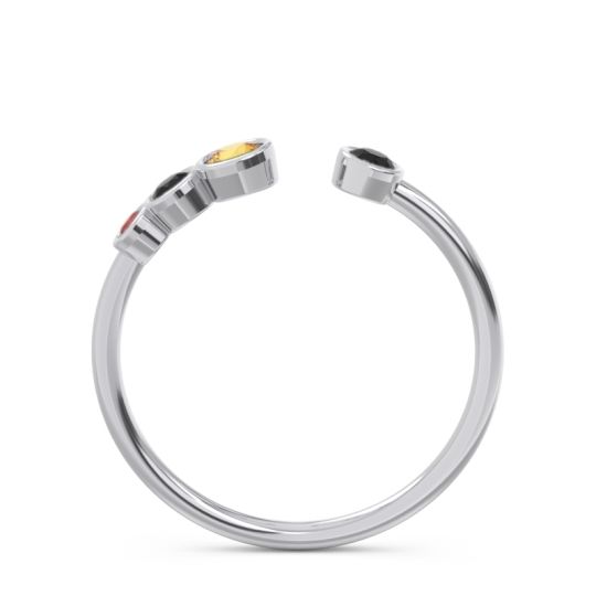 Petite Modern Open Bezel Vihvarita Ring