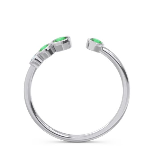 Petite Modern Open Bezel Vihvarita Ring