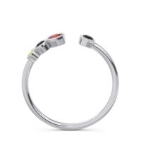 Petite Modern Open Bezel Vihvarita Ring