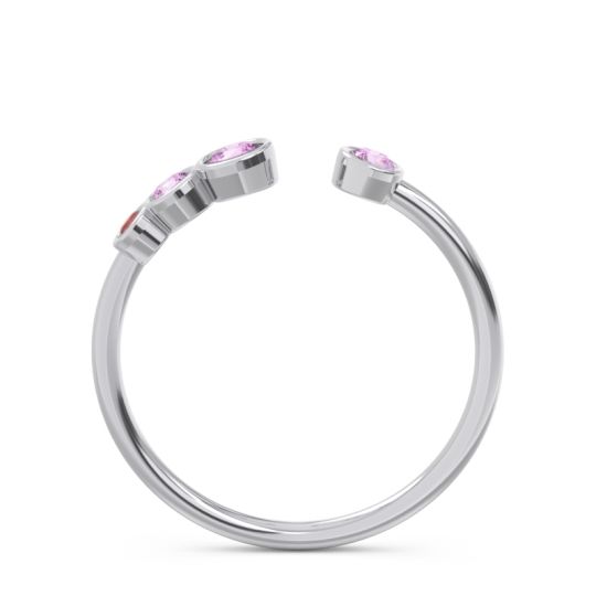 Petite Modern Open Bezel Vihvarita Ring