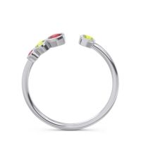 Petite Modern Open Bezel Vihvarita Ring