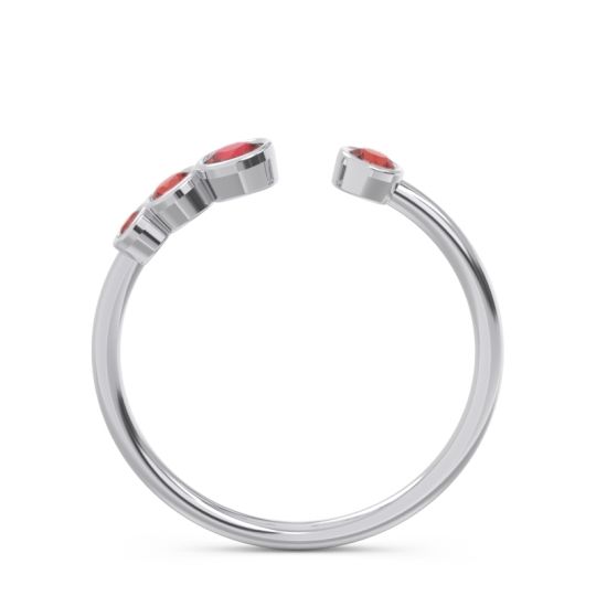Petite Modern Open Bezel Vihvarita Ring
