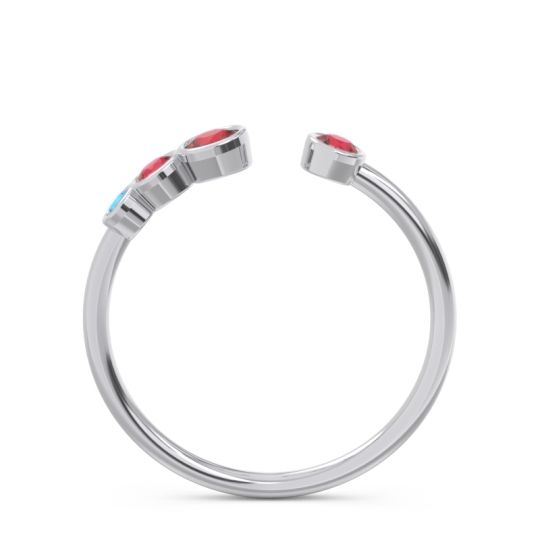 Petite Modern Open Bezel Vihvarita Ring