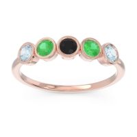 Petite Modern Bezel Saciva Ring