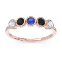 Petite Modern Bezel Saciva Ring