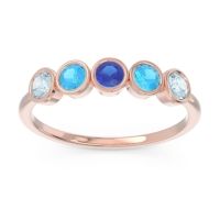 Petite Modern Bezel Saciva Ring