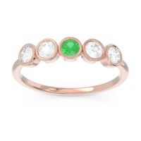 Petite Modern Bezel Saciva Ring