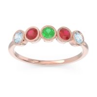 Petite Modern Bezel Saciva Ring