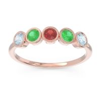 Petite Modern Bezel Saciva Ring